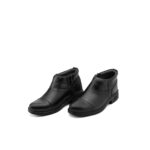 پوتین مردانه چرم تبریز مدل ارمغان سرپنجه بی بند زیره پی یو