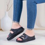صندل طبی زنانه چرم تبریز مدل سویل - Image 5